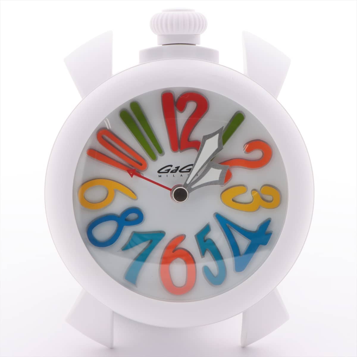 GaGa MILANO multicolor index Table Clock Plastic QZ White-Face