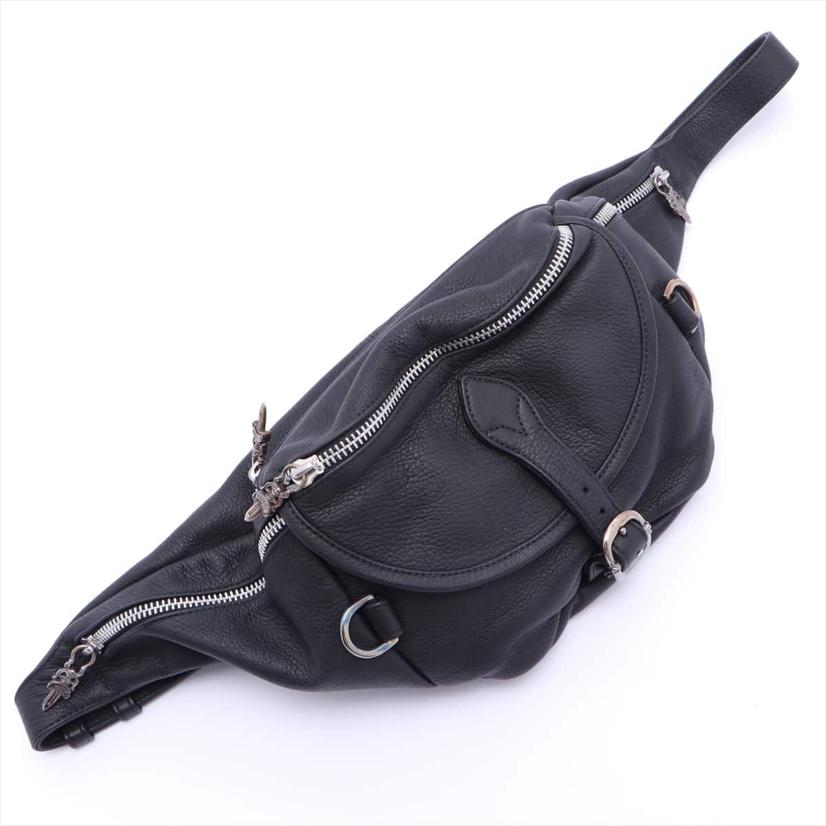 Chrome Hearts Snat Pack Shoulder bag Leather Black