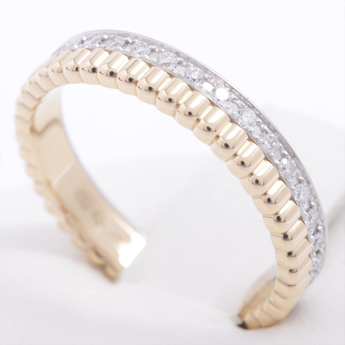 Boucheron Quatre Radiant diamond rings 750 YG×WG 3.4g 51