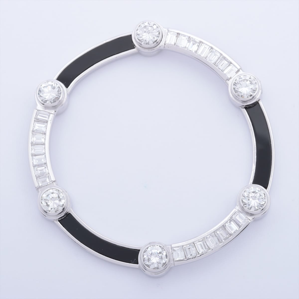 TASAKI diamond Colored stone Necklace top K14WG 15.6g 4.97