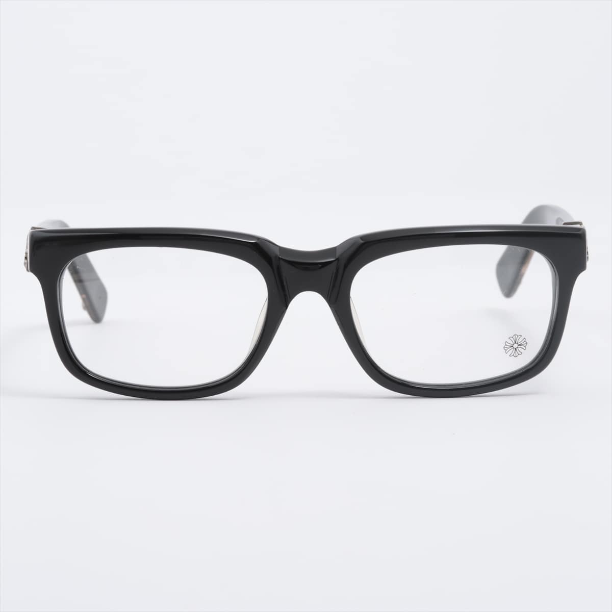 Chrome Hearts SEE YOU IN TEA Glasses 925 x plastic 53□20-143 Black