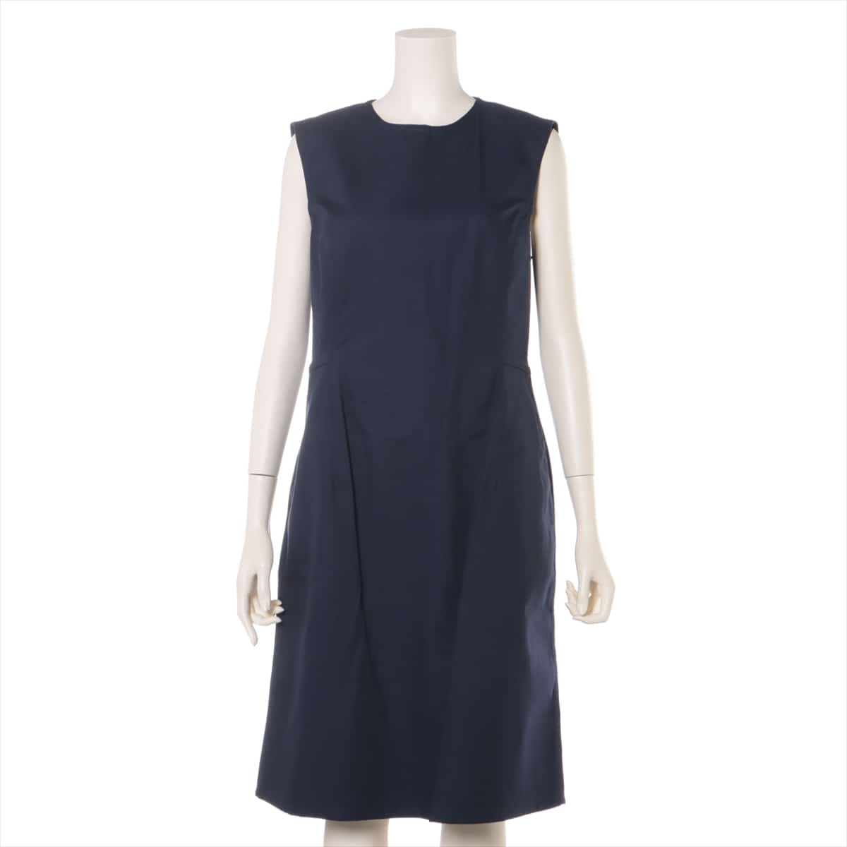 Balenciaga 16 years Cotton & Polyester Sleeveless dress 40 Ladies' Navy blue  446454