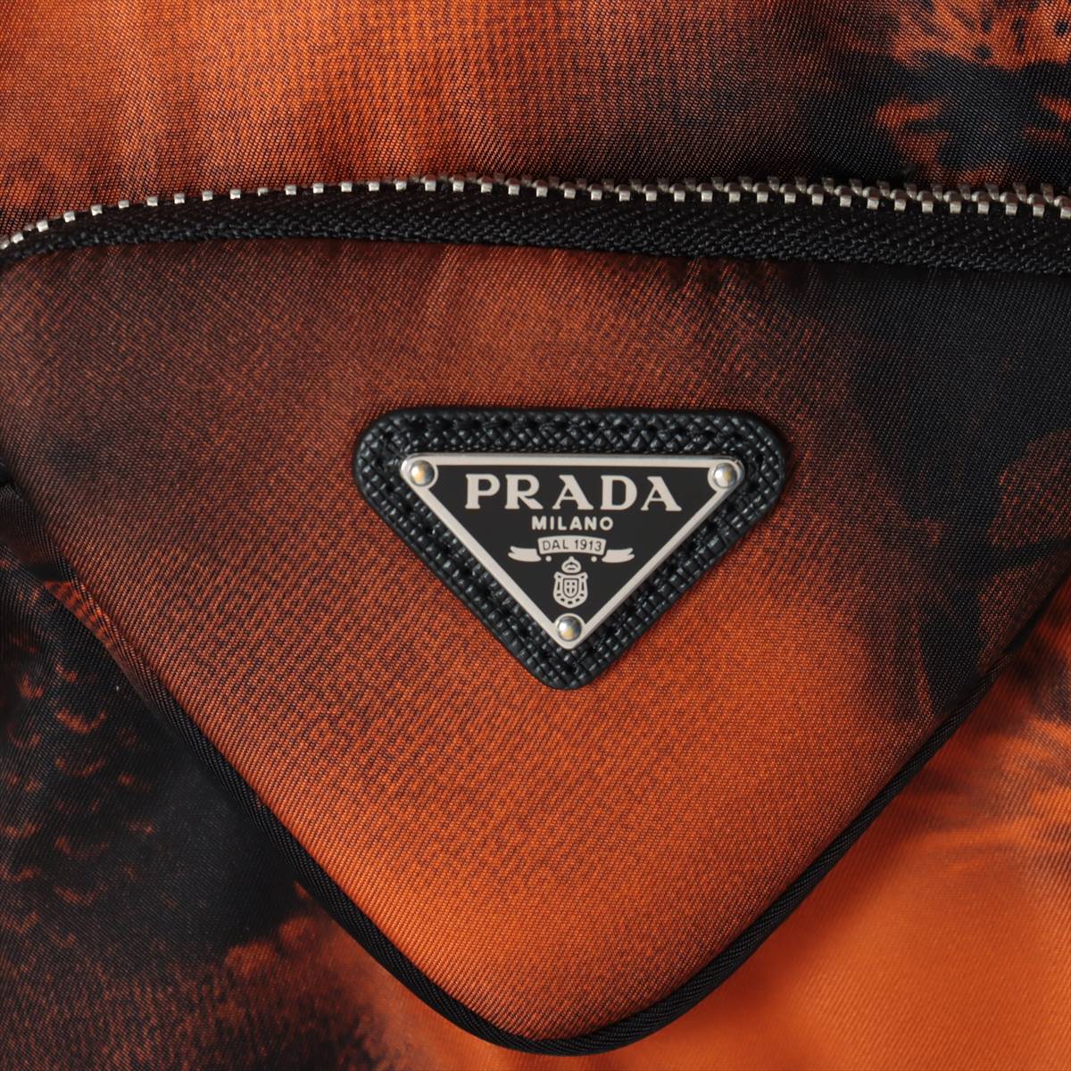 Prada Re Nylon Re Nylon 22SS Nylon Jacket M Men's Black x orange  Triangular logo plate