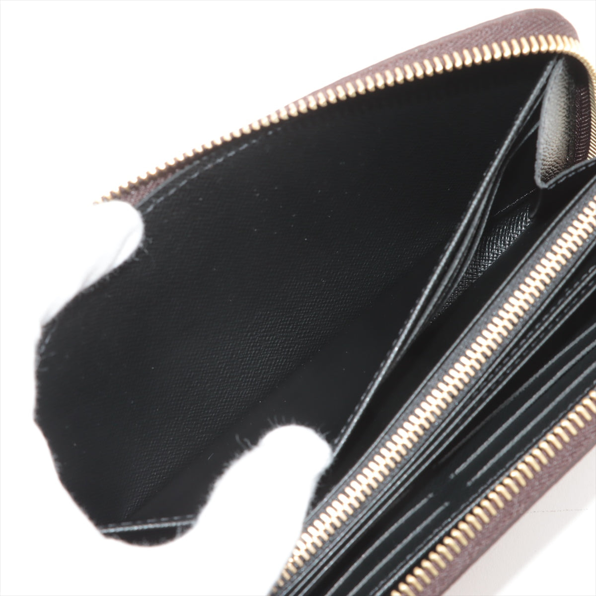 Louis Vuitton Giant Monogram Reverse Zippy Wallet M69353 Black Round-Zip-Wallet
