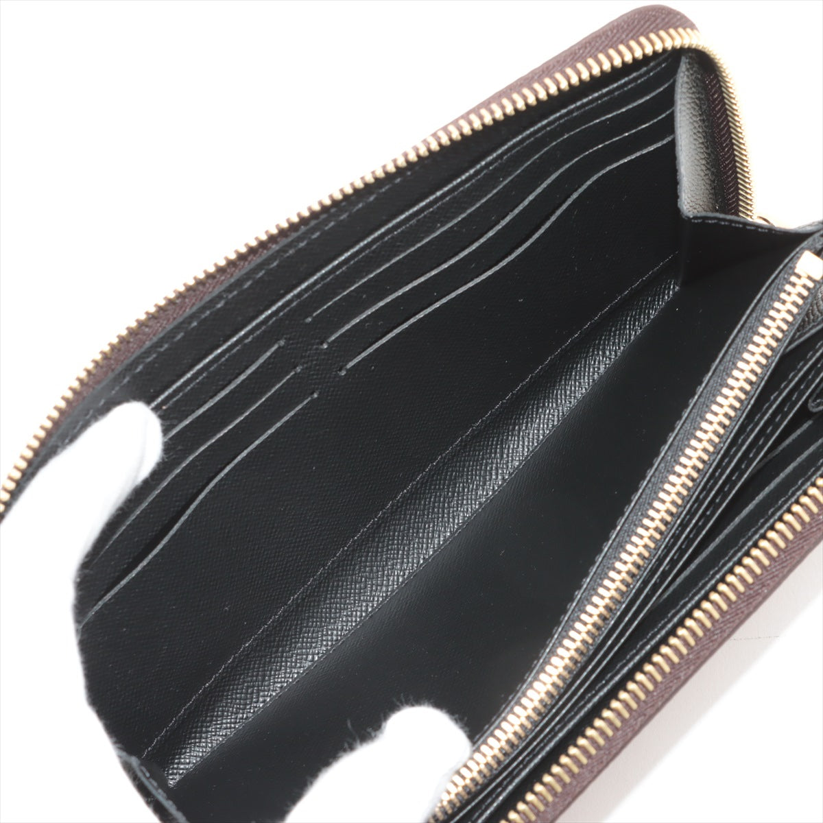 Louis Vuitton Giant Monogram Reverse Zippy Wallet M69353 Black Round-Zip-Wallet