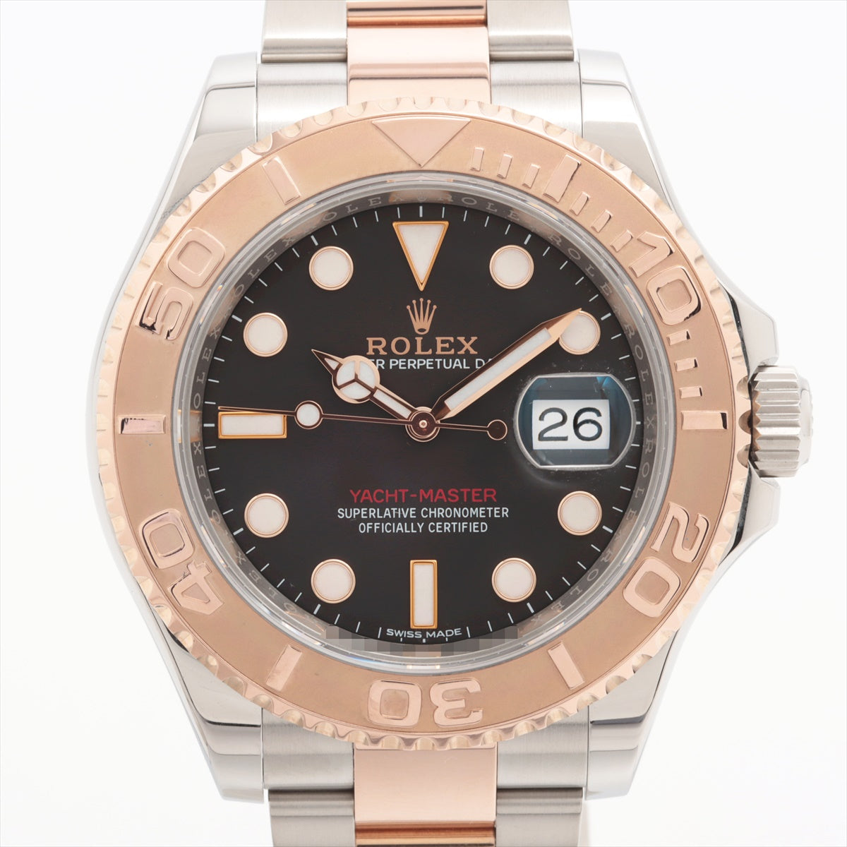 Rolex Yacht‑Master 116621 SS×PG AT Black-Face Extra Link 2