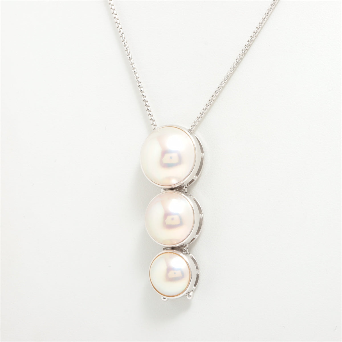 TASAKI Mabe pearl Necklace K18WG 25.0g