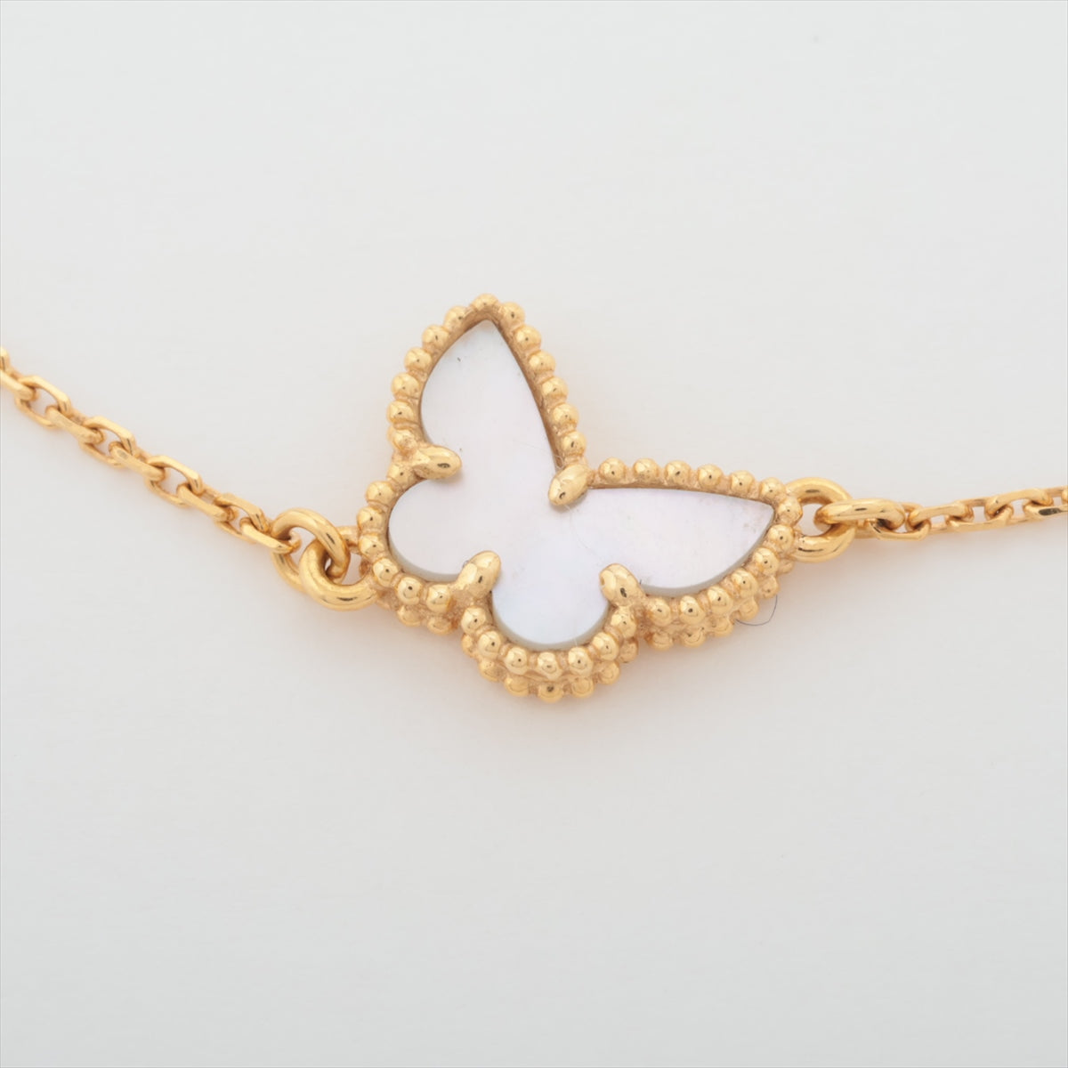 Van Cleef & Arpels Sweet Alhambra Papillon shells Bracelet 750(YG) 2.0g