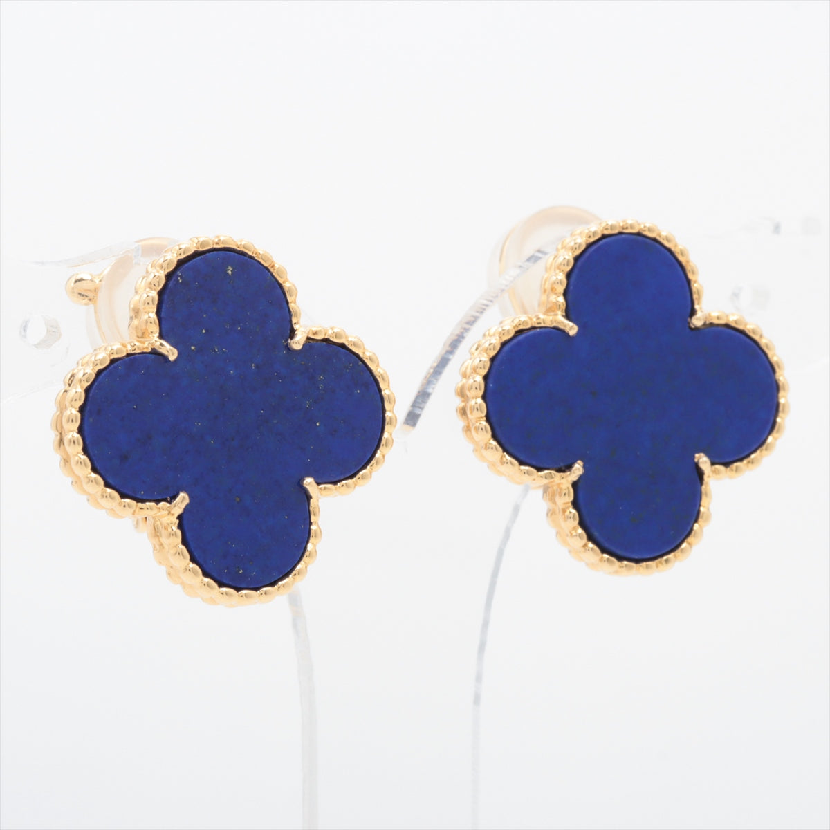 Van Cleef & Arpels Magic Alhambra Lapis lazuli Earings 750(YG) 10.8g total