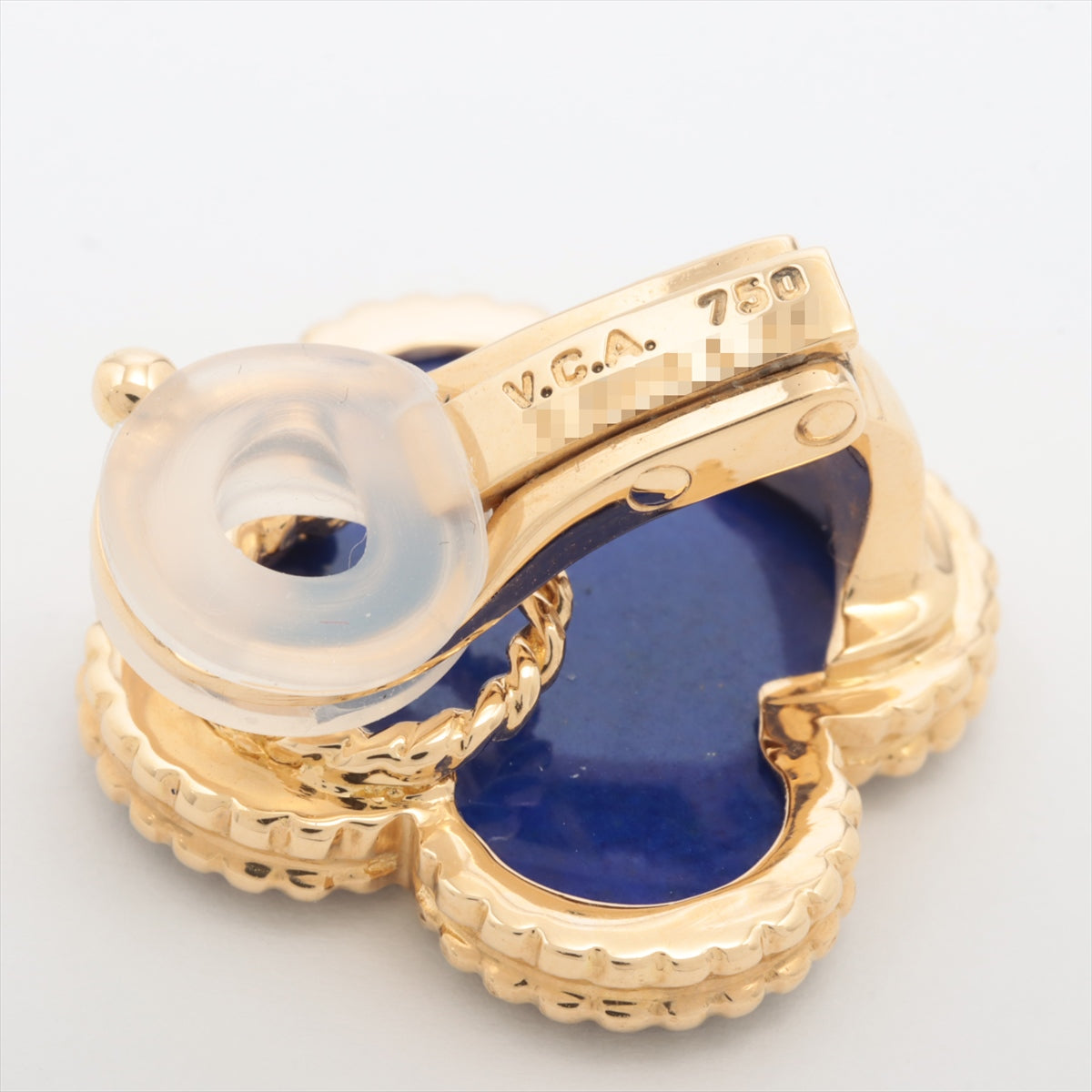 Van Cleef & Arpels Magic Alhambra Lapis lazuli Earings 750(YG) 10.8g total