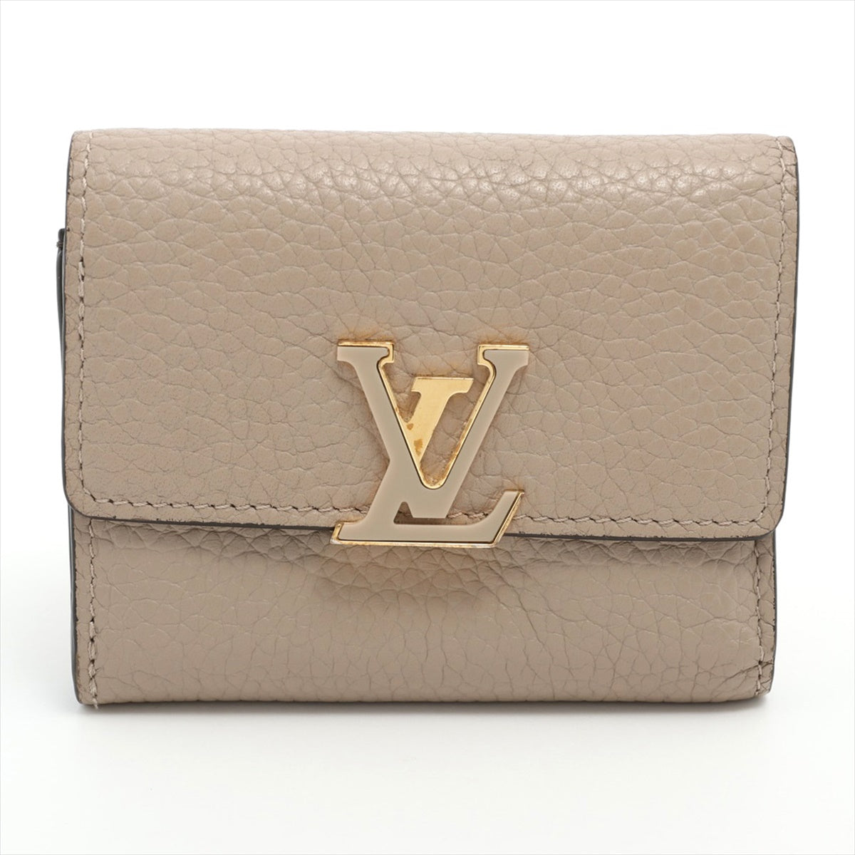 Louis Vuitton Taurillon Portofeuille Capucine XS M68747 Gare Compact Wallet