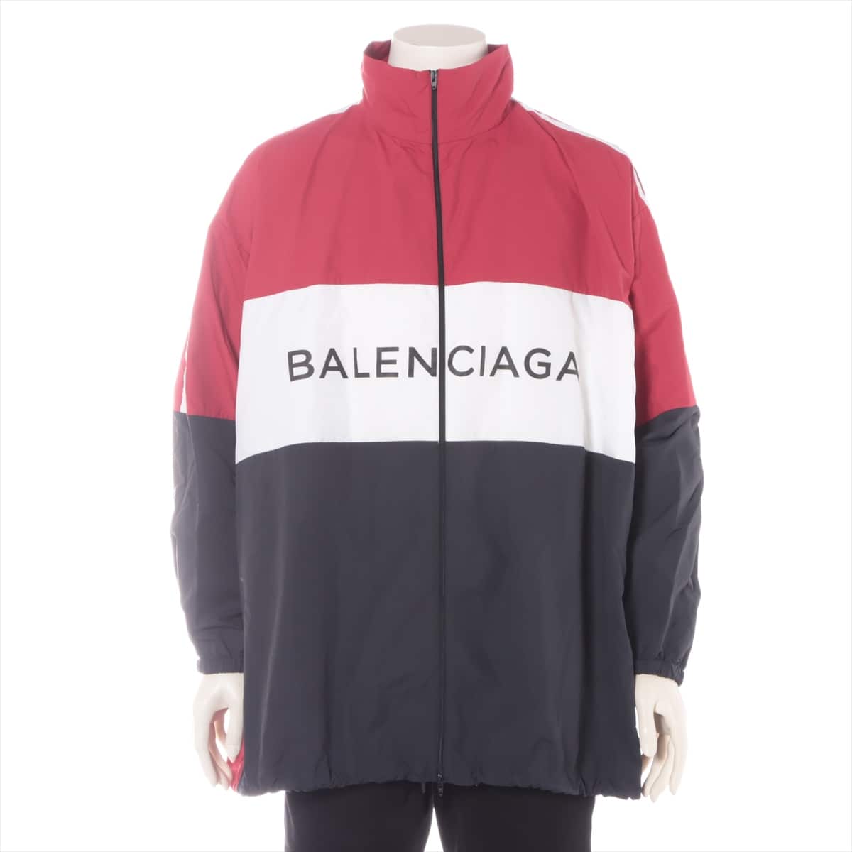 Balenciaga 18SS Polyester Jacket 38 Men's Black x red  508903