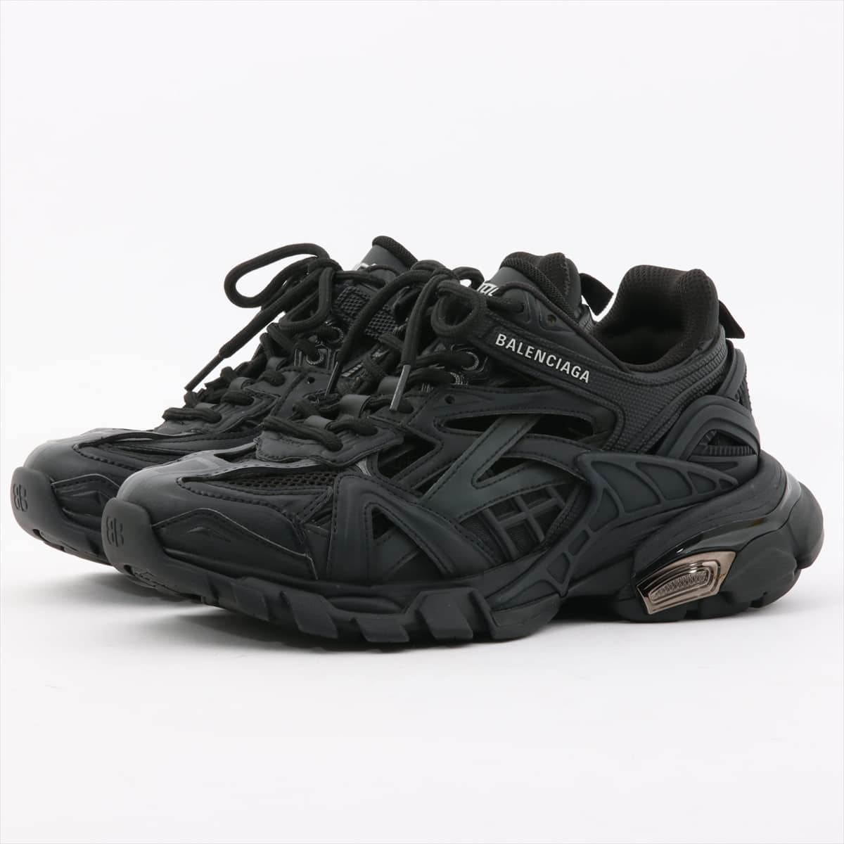 Balenciaga Track 2 Leather Sneakers 24cm Ladies' Black 568615