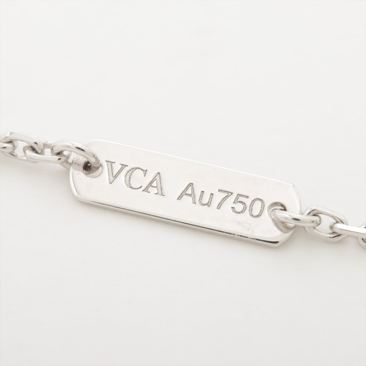 Van Cleef & Arpels Vintage Alhambra Sable diamond Necklace 750(WG) 6.9g
