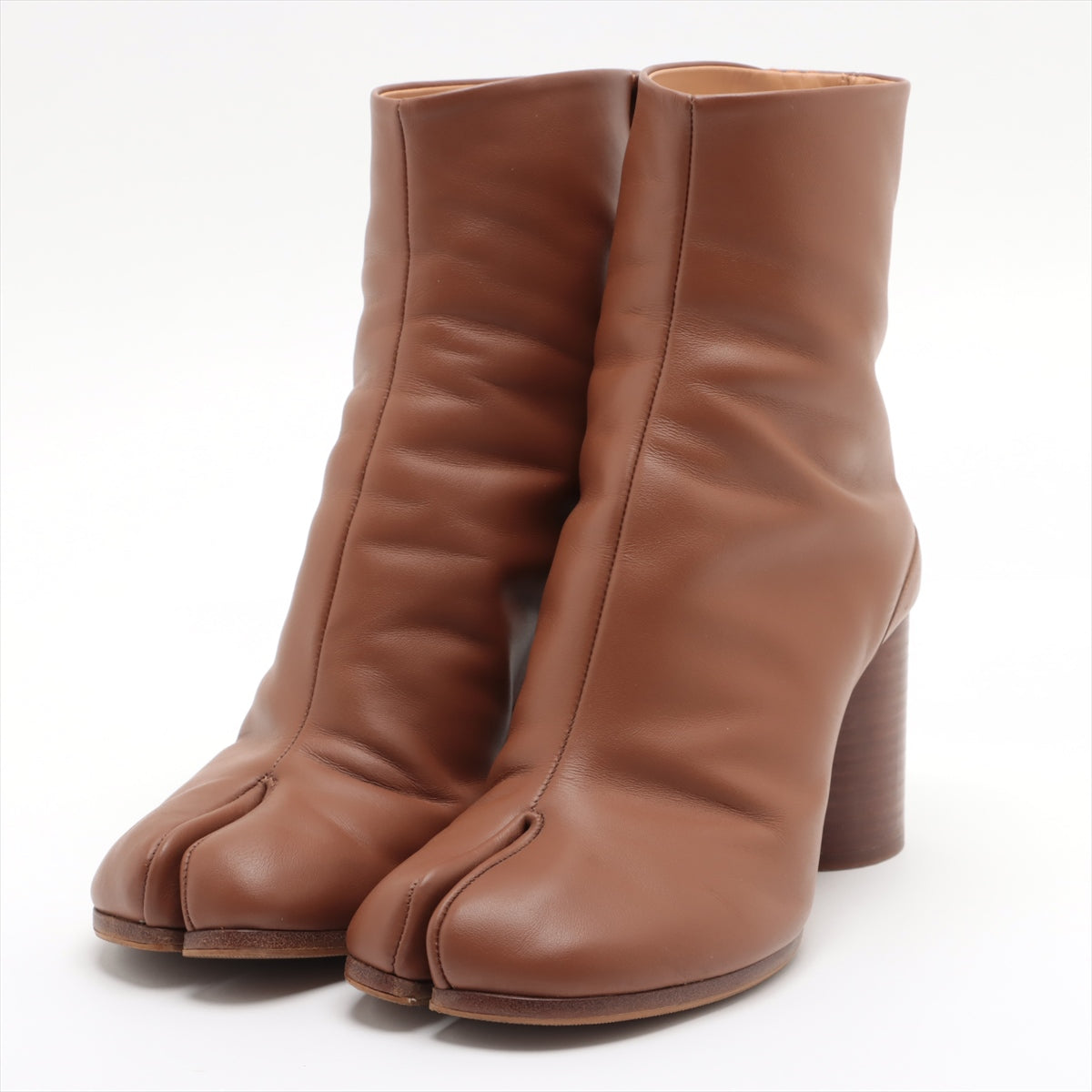 Maison Margiela TABI Leather Boots 38 Ladies' Brown Lift repair 22