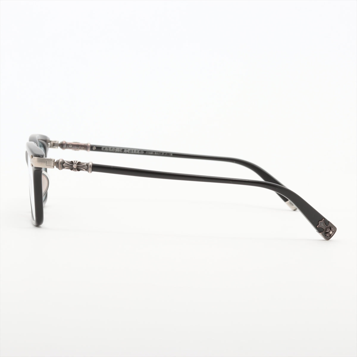 Chrome Hearts FUN HATCH-A Glasses 925 Guaranteed 54□18-148 Black × Silver Degree