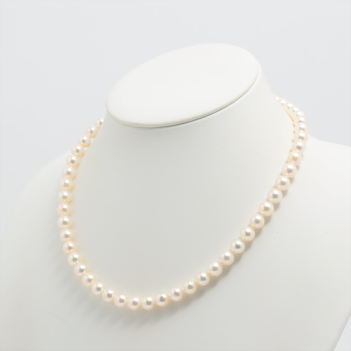 TASAKI Pearl Necklace SV Total 39.3g Approx. 7.5mm-8.0mm