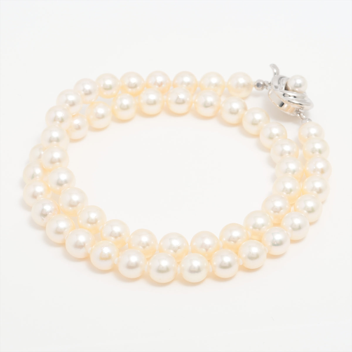 TASAKI Pearl Necklace SV Total 39.3g Approx. 7.5mm-8.0mm