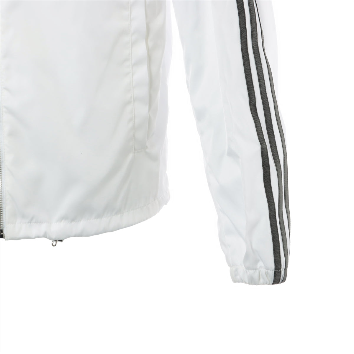 Prada x Adidas Triangle logo 21AW Nylon Jacket 44 Men's White  RE-NYLON track jacket SGB964