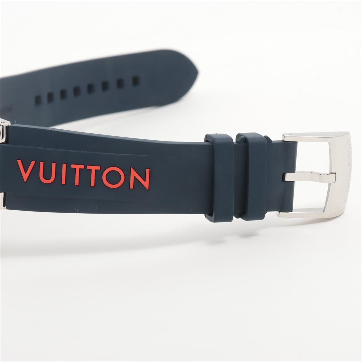 Louis Vuitton Tambour QA073 SS & rubber QZ Black-Face