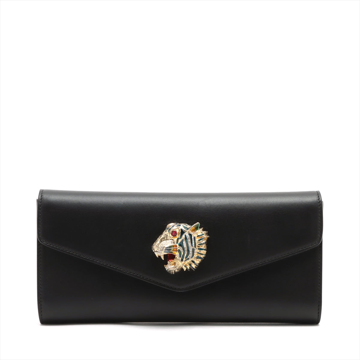 Gucci Raja Broadway Leather Clutch bag Black 576532
