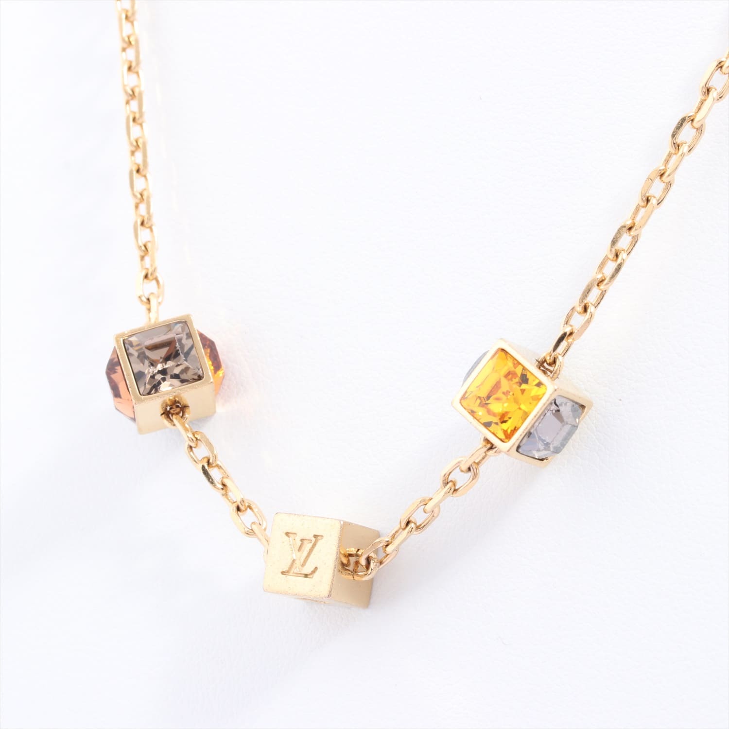 Louis Vuitton M66999 Collier Gamble Necklace GP Gold