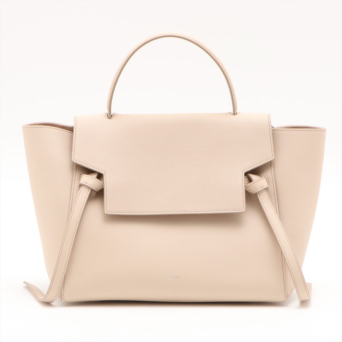 CELINE Belt Bag Leather 2way handbag Beige 176103ZVA.23BA There is a stain on the back