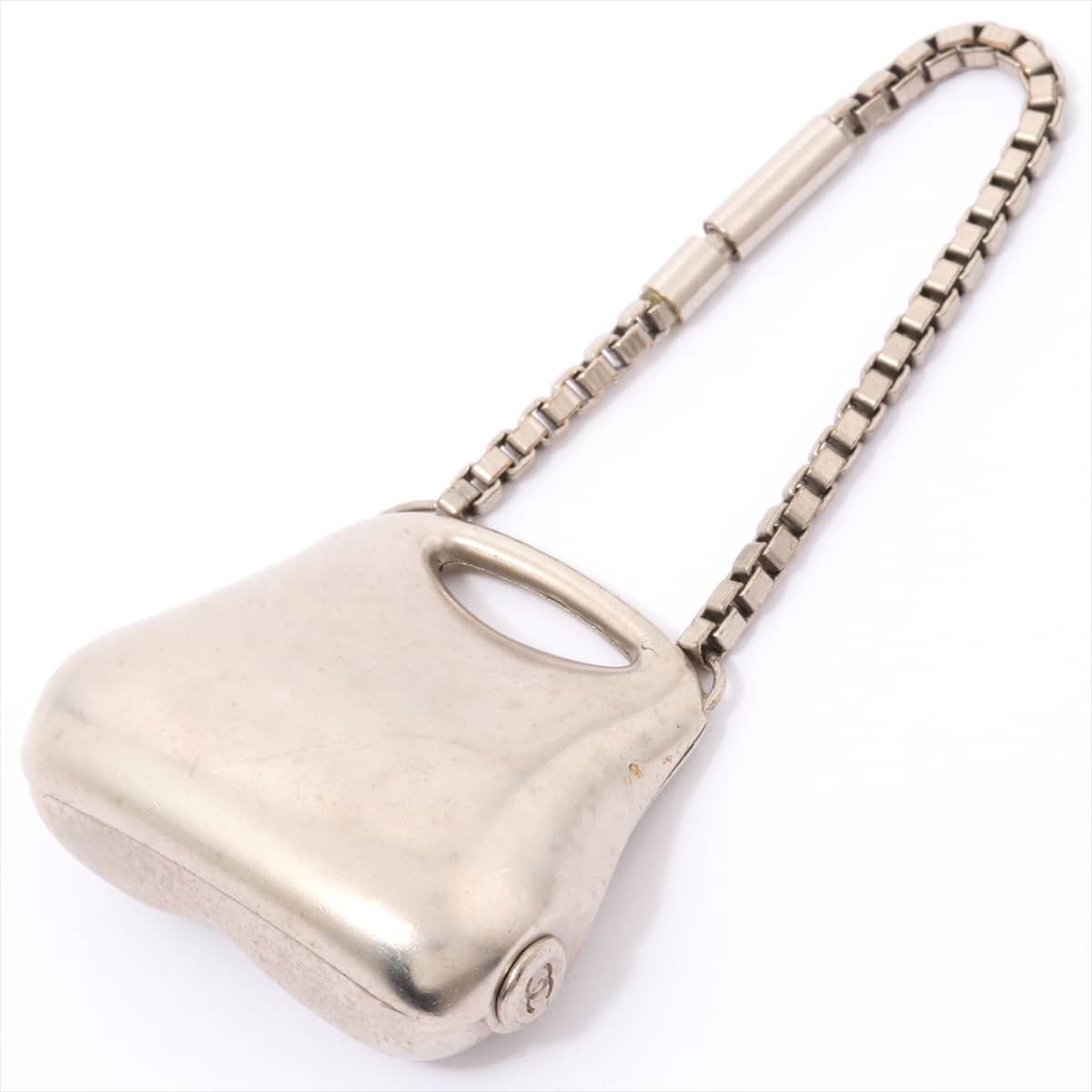 Chanel Charm Metallic material Silver Hip Bag