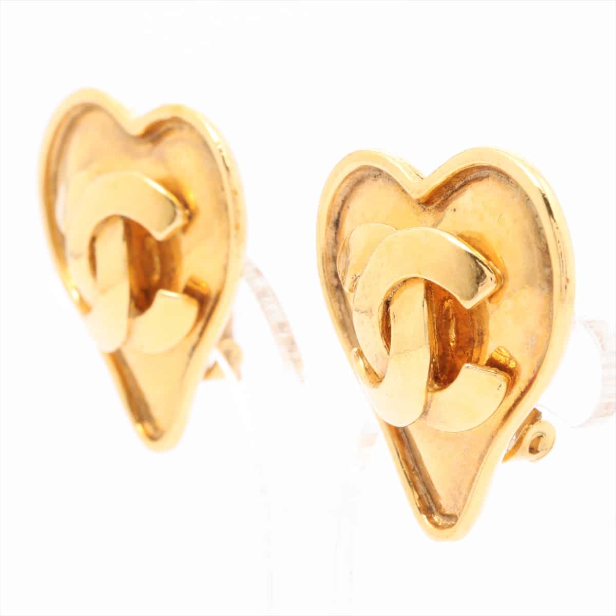 Chanel Coco Mark Earrings (for both ears) GP Gold 95P