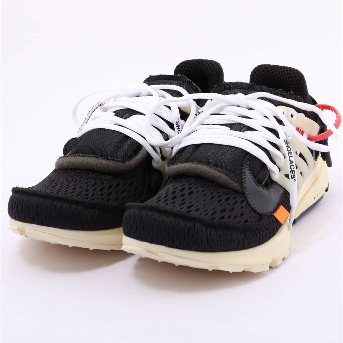 NIKE × OFF-WHITE Fabric Sneakers 27.0cm Men's Black × White THE 10 NIKE AIR PRESTO AA3830-001