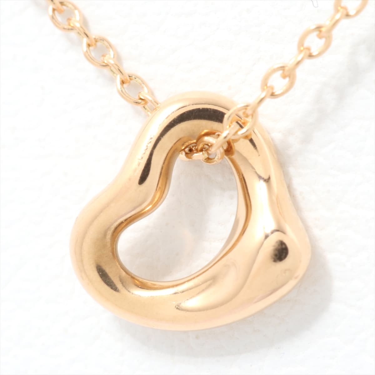 Tiffany Tiffany & Co. Open Heart Mini Necklace 750PG