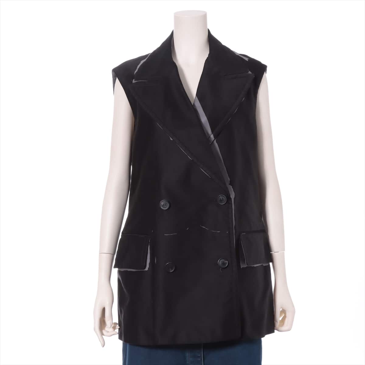 Prada 18SS Cotton Vest 36 Ladies' Black  Trench Gilet