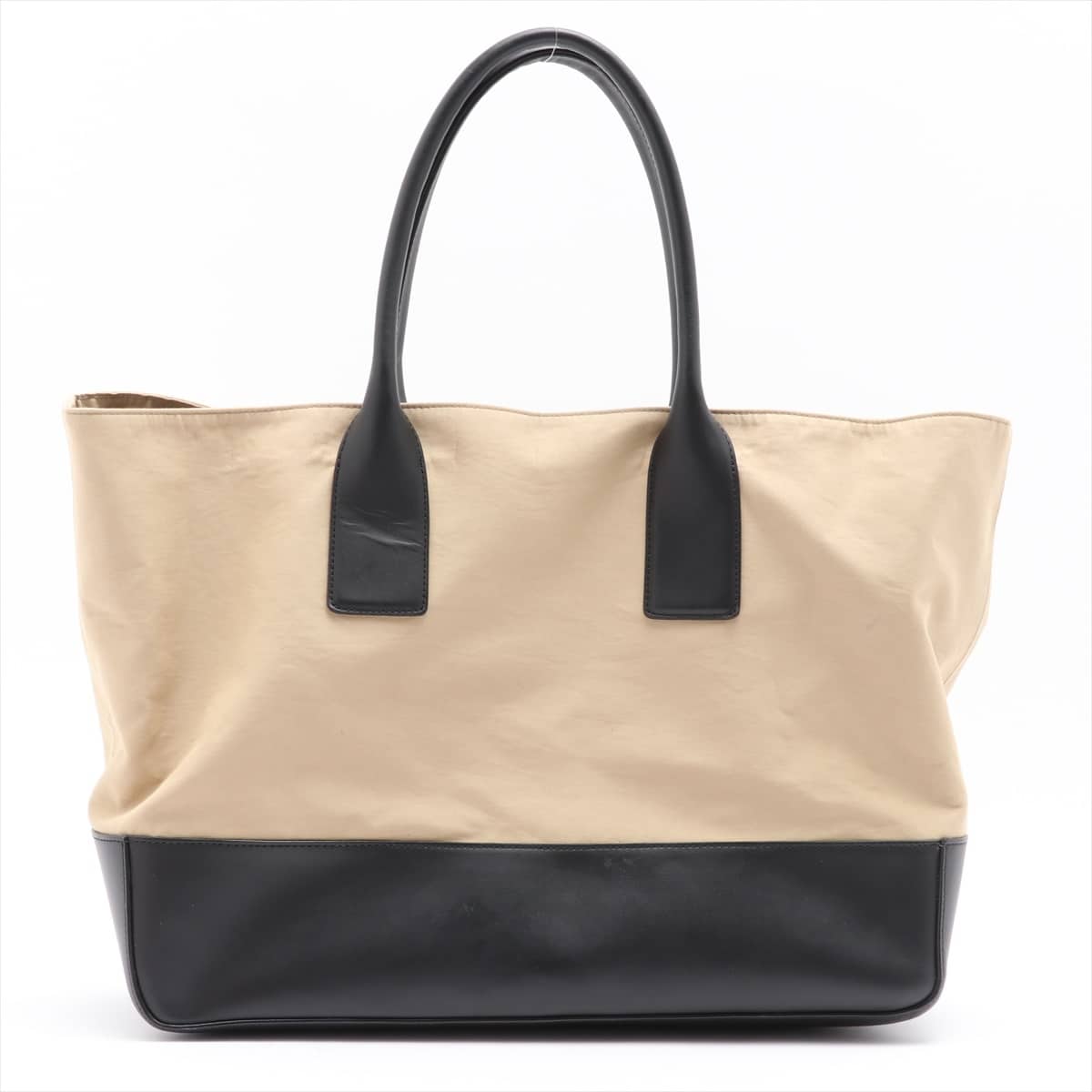 Bottega Veneta Canvas & leather Tote bag black x beige