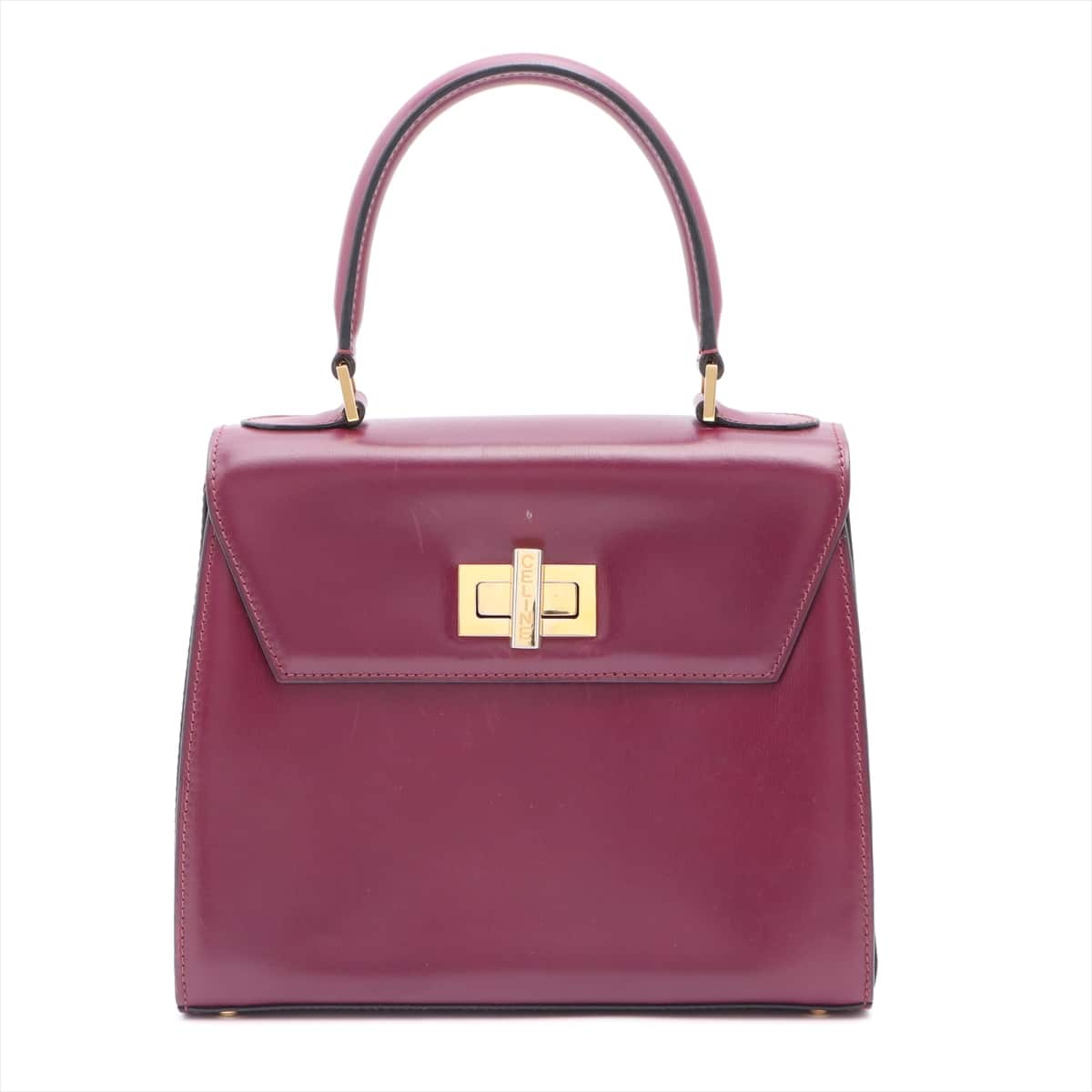 CELINE Vintage Leather 2way handbag Purple