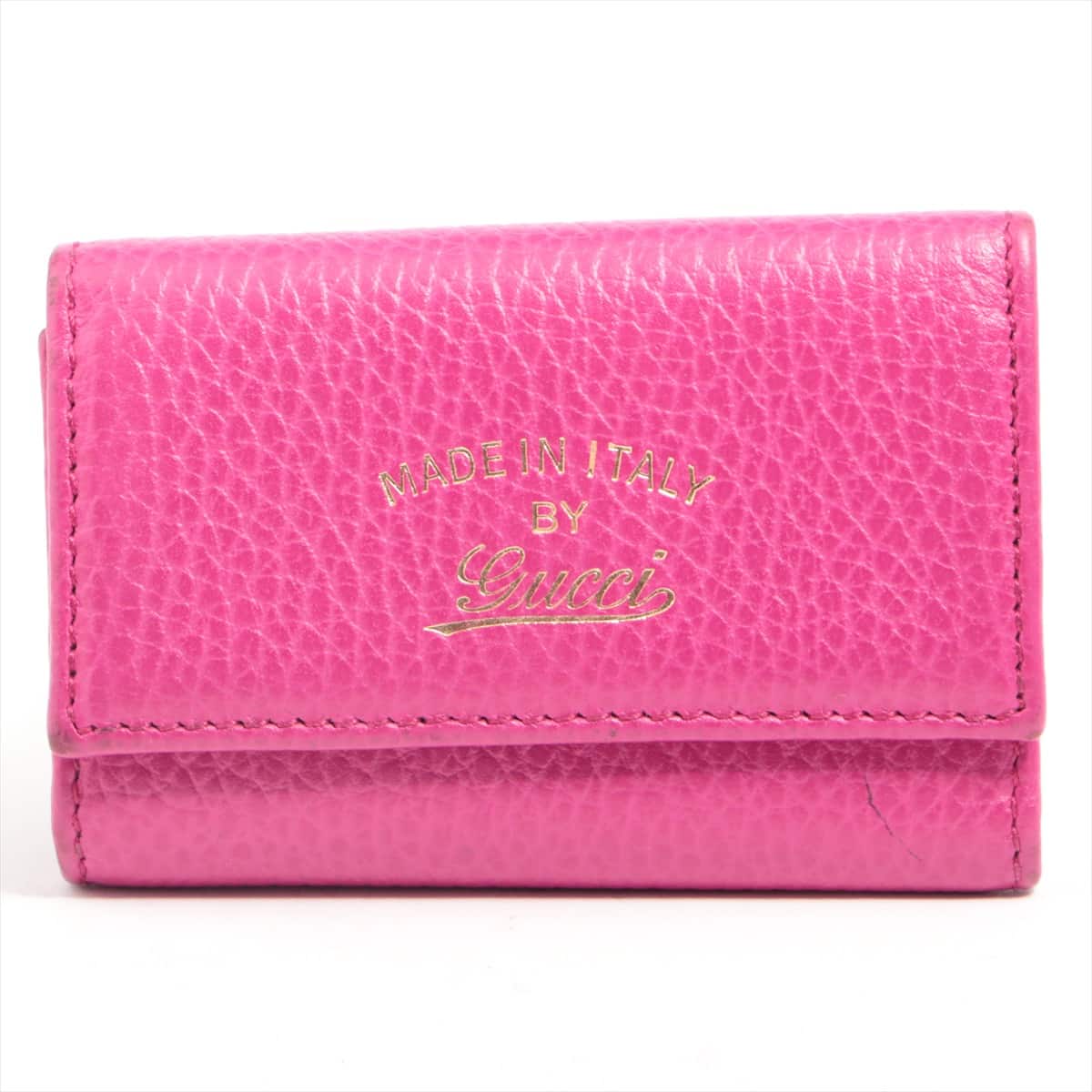 Gucci Swing 354499 Leather Key Case Pink