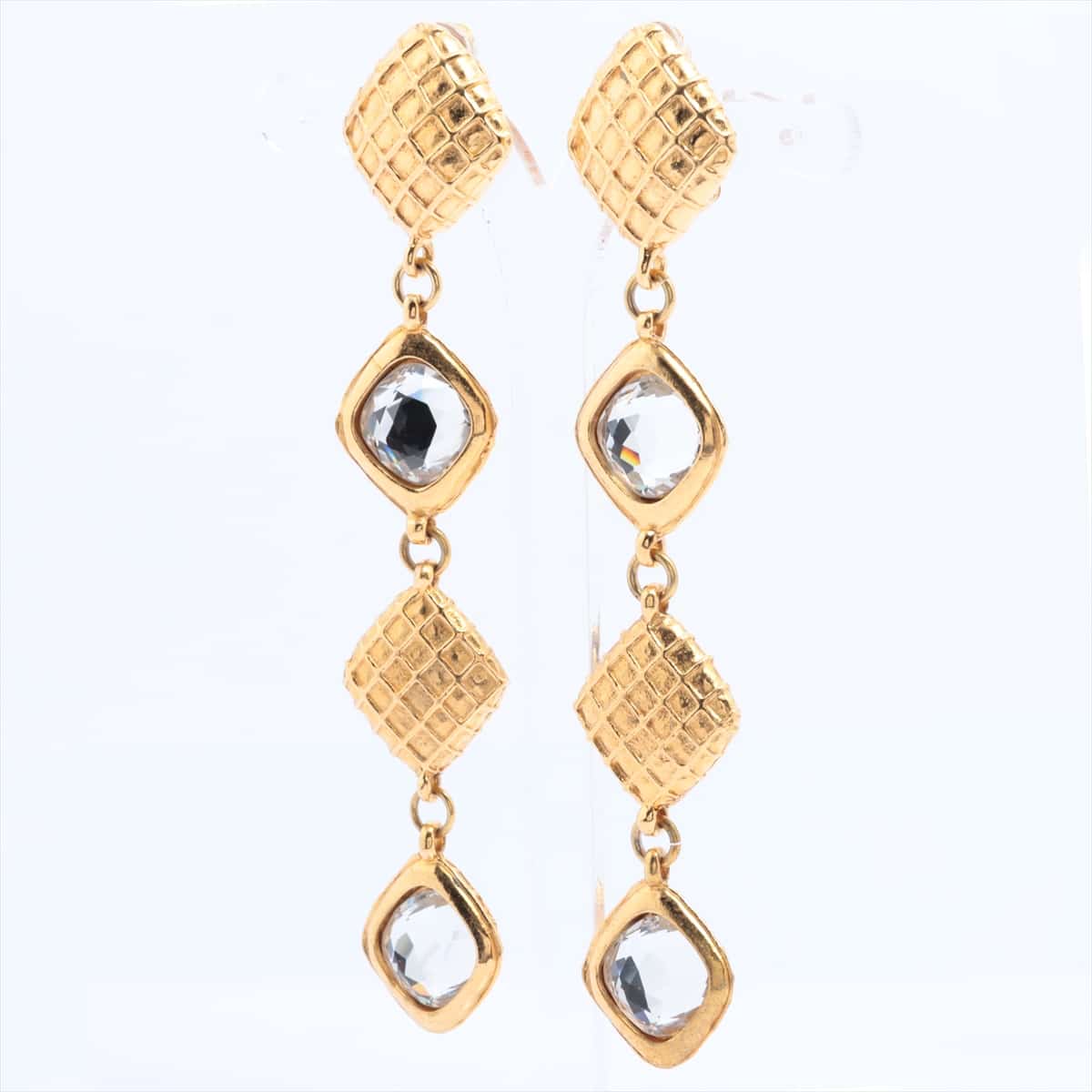 Chanel Bijou Earrings (for both ears) GP Gold drops