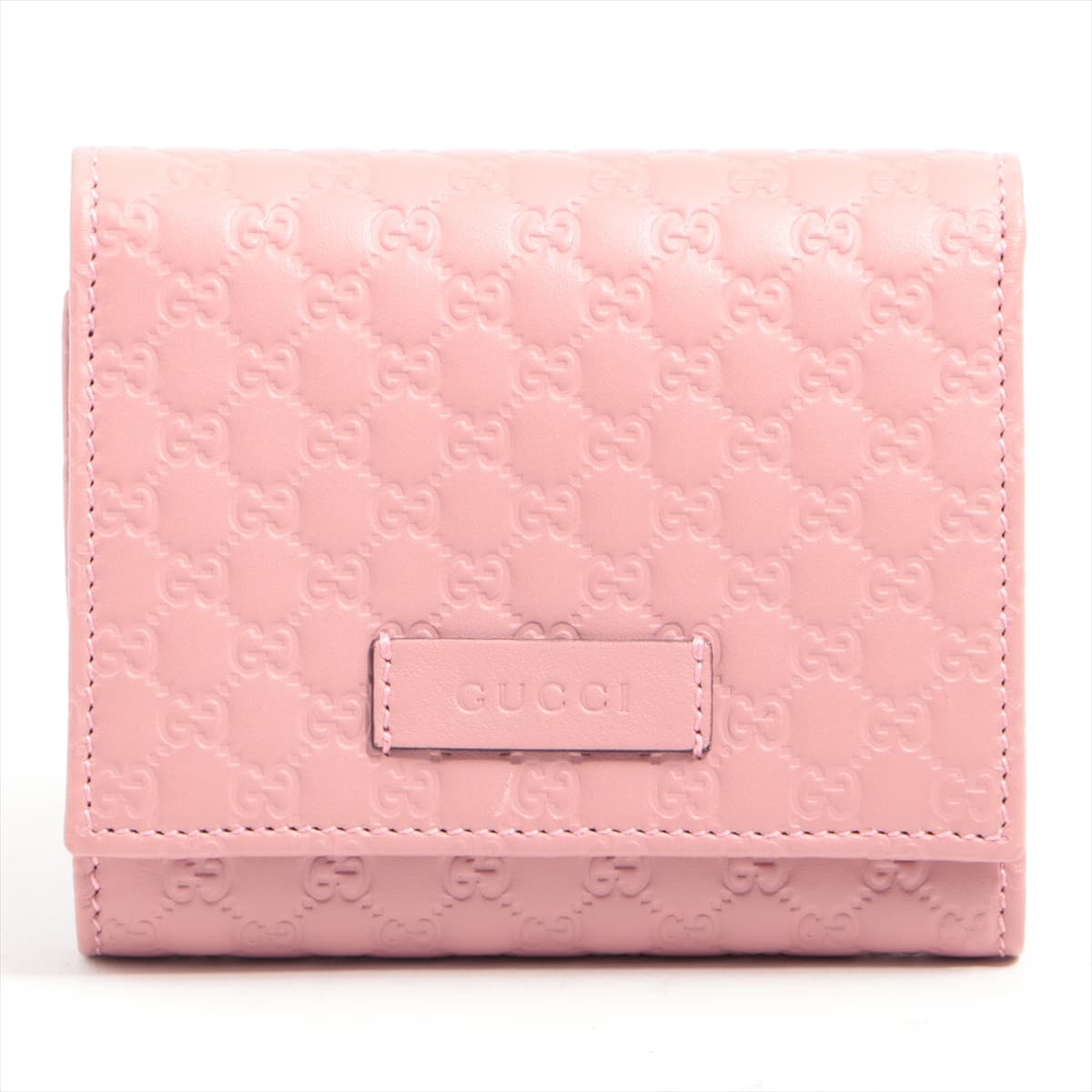 Gucci Micro Guccissima 510317 Leather Wallet Pink