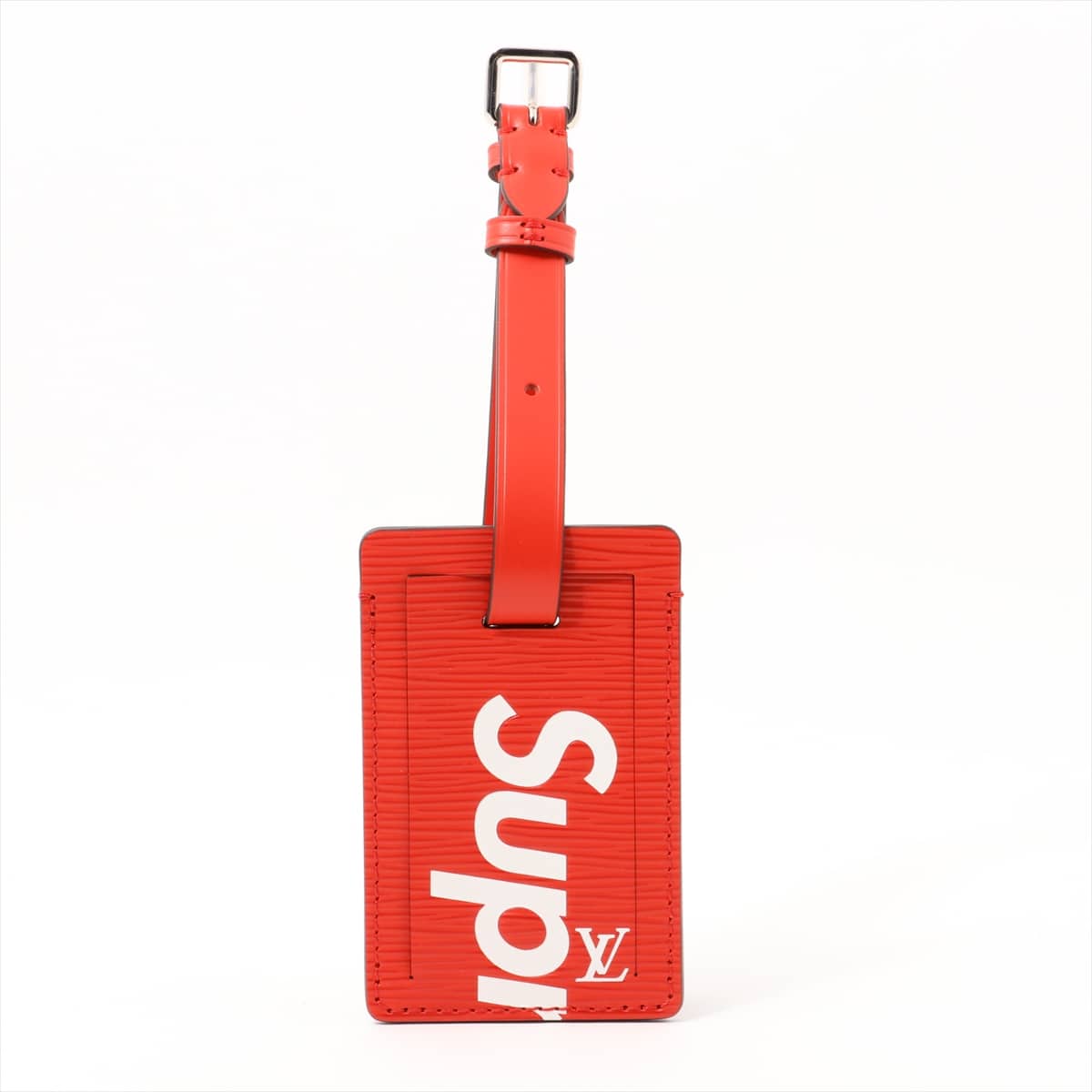 Louis Vuitton × Supreme Epi M67726 Leather Other Red LA2127 Name Tag