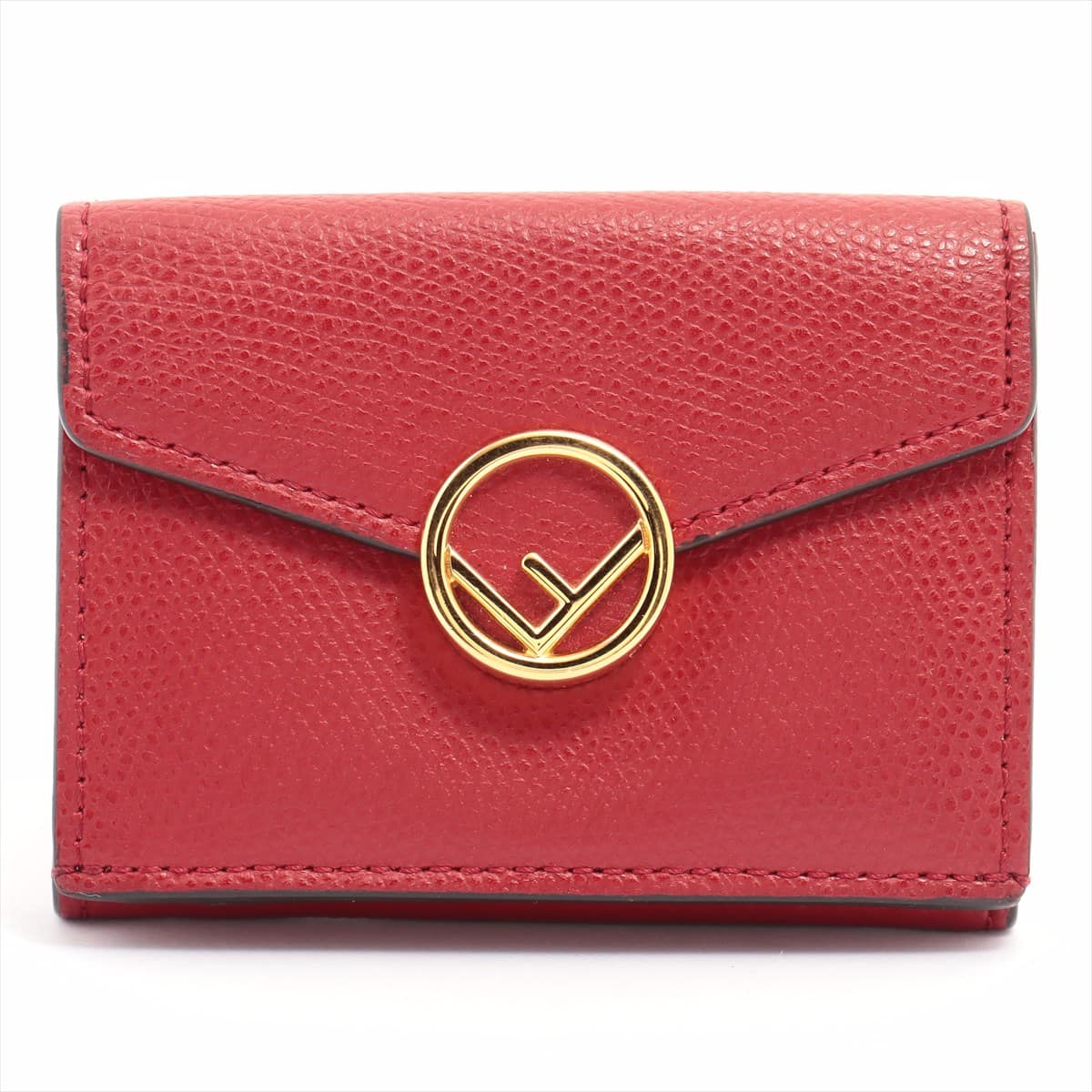 Fendi F is Fendi Leather Wallet Red