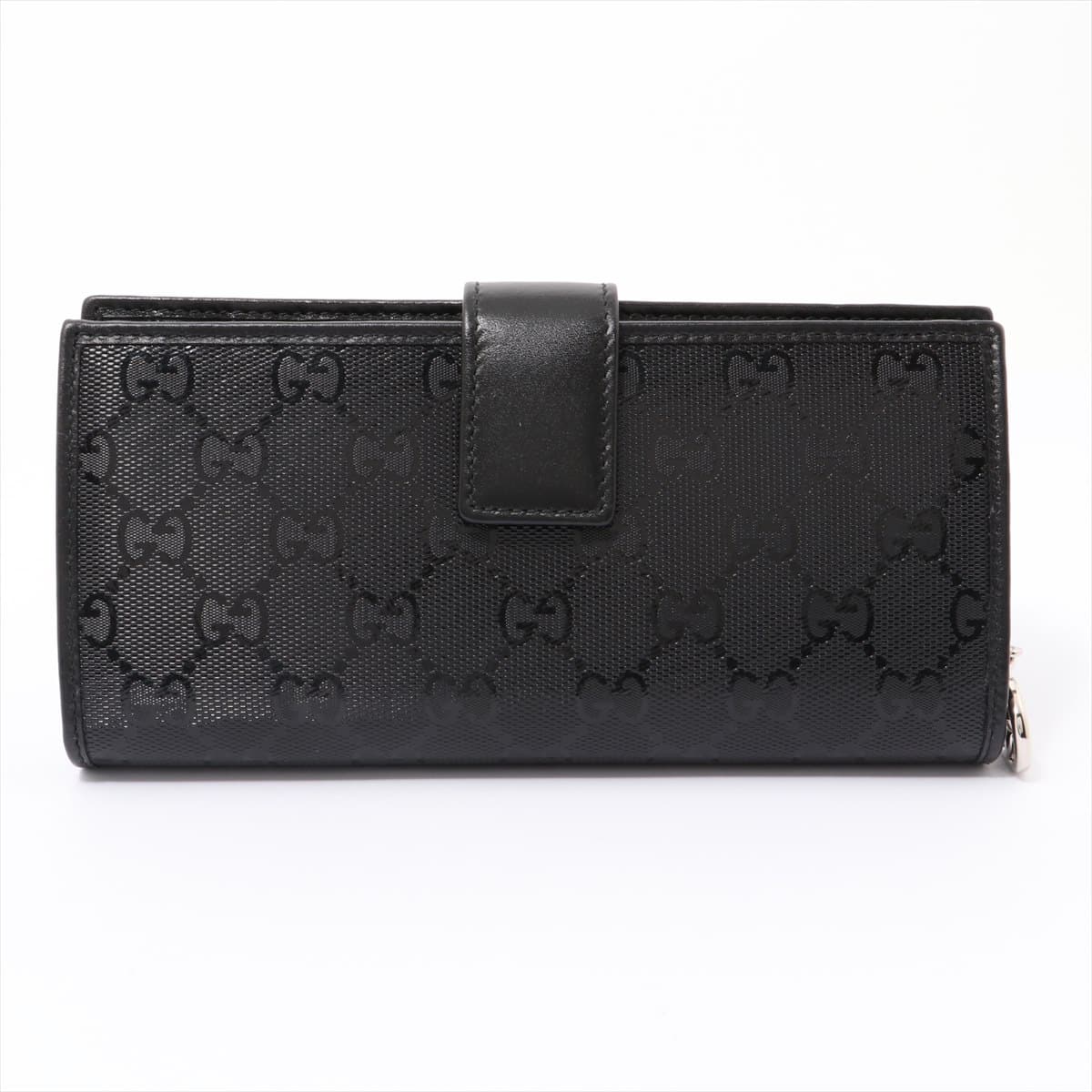 Gucci GG Inprime 305028 PVC & leather Wallet Black
