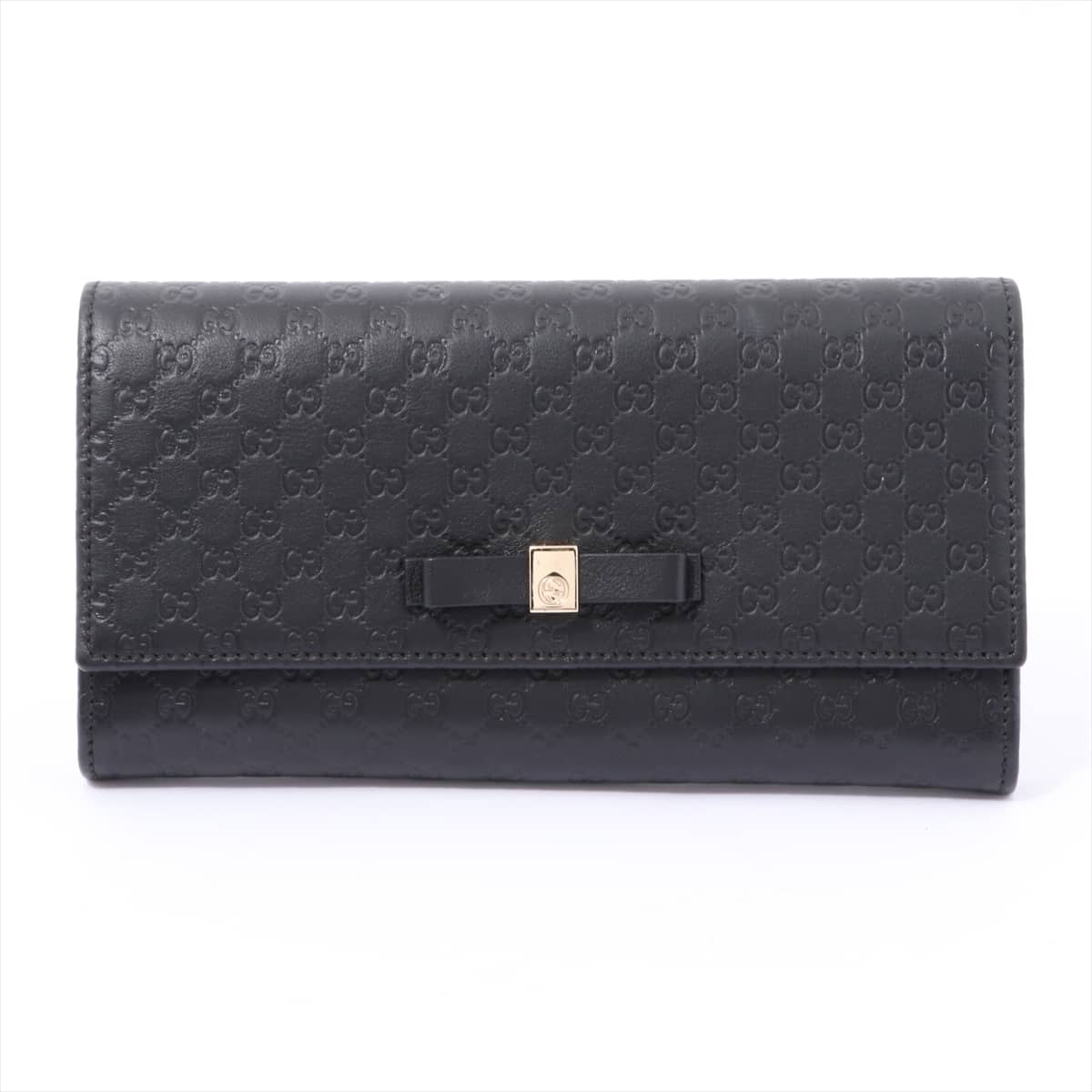 Gucci Micro Guccissima 388679 Leather Wallet Black