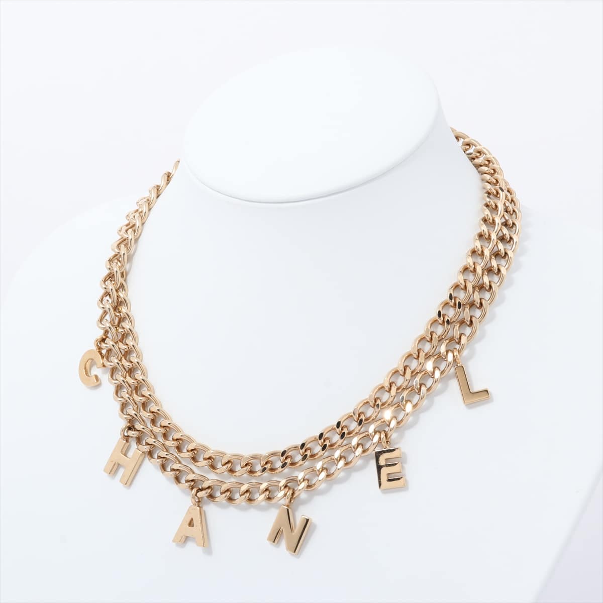 Chanel Logo 02A Necklace GP Gold