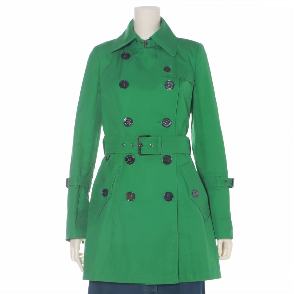 BURBERRY BLUE LABEL Cotton Trench coat 38 Ladies' Green