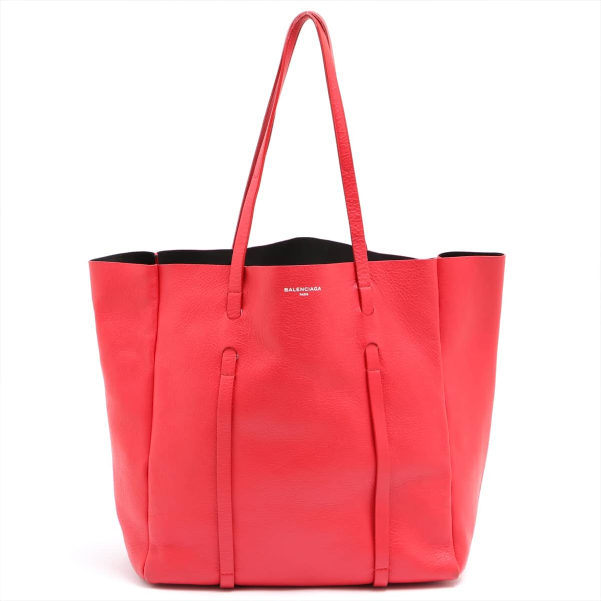 Balenciaga Everyday Leather Tote bag Red 475199 with pouch