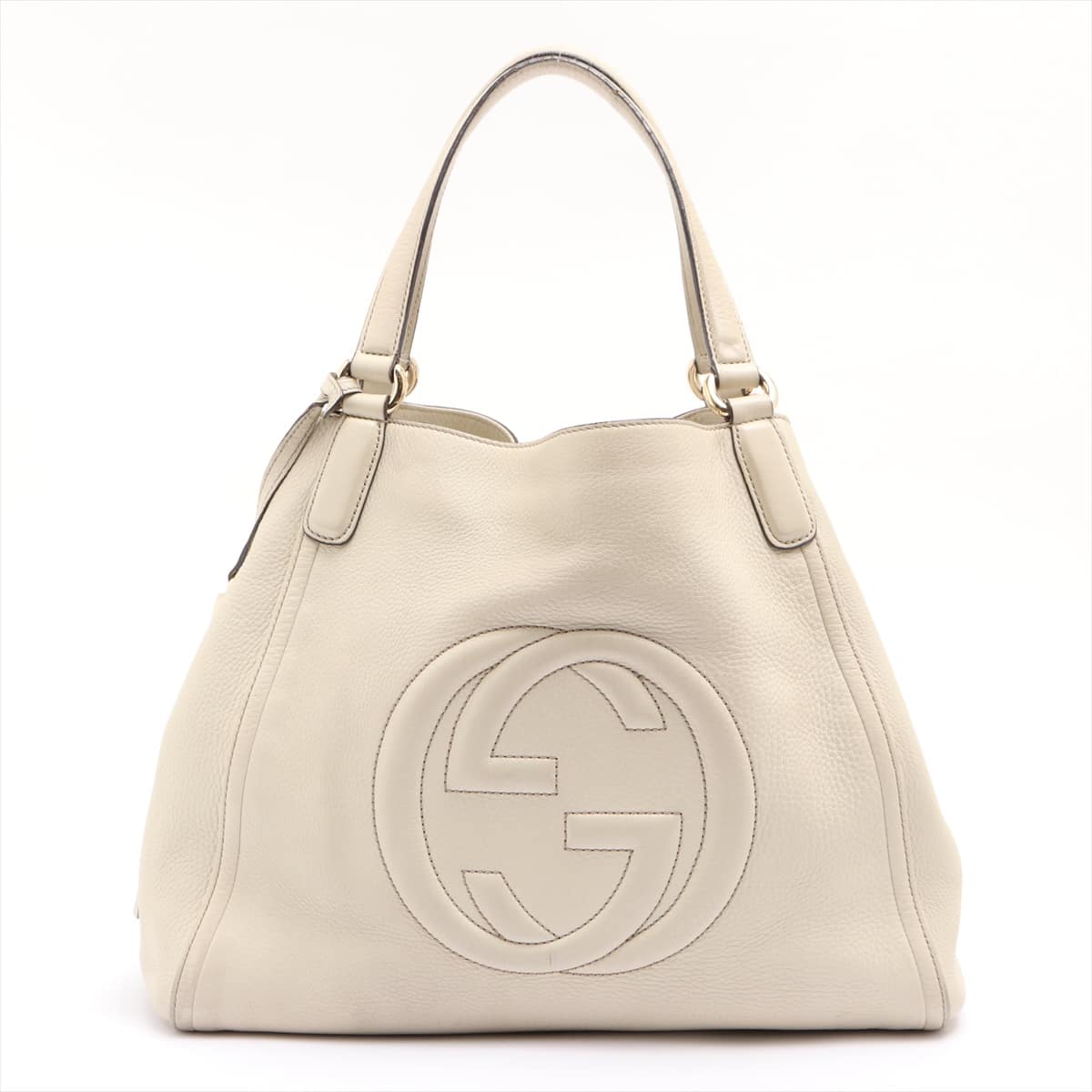 Gucci Soho Leather Shoulder bag Ivory 282309