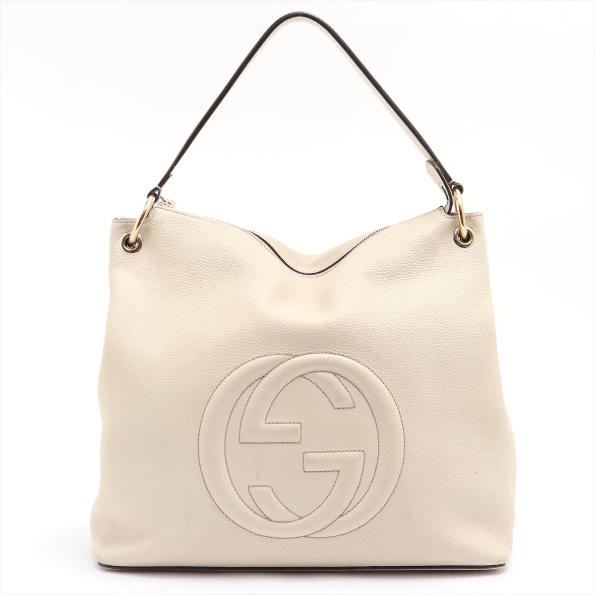Gucci Soho Leather 2way shoulder bag Beige 408825