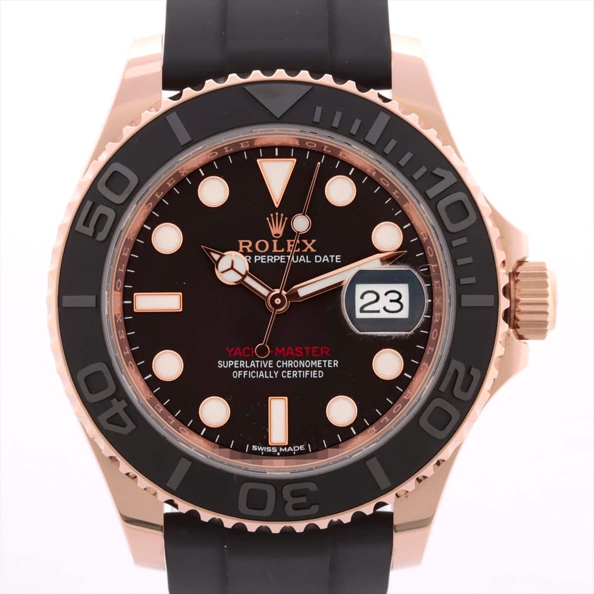 Rolex Yacht‑Master 116655 750 x rubber AT Black-Face