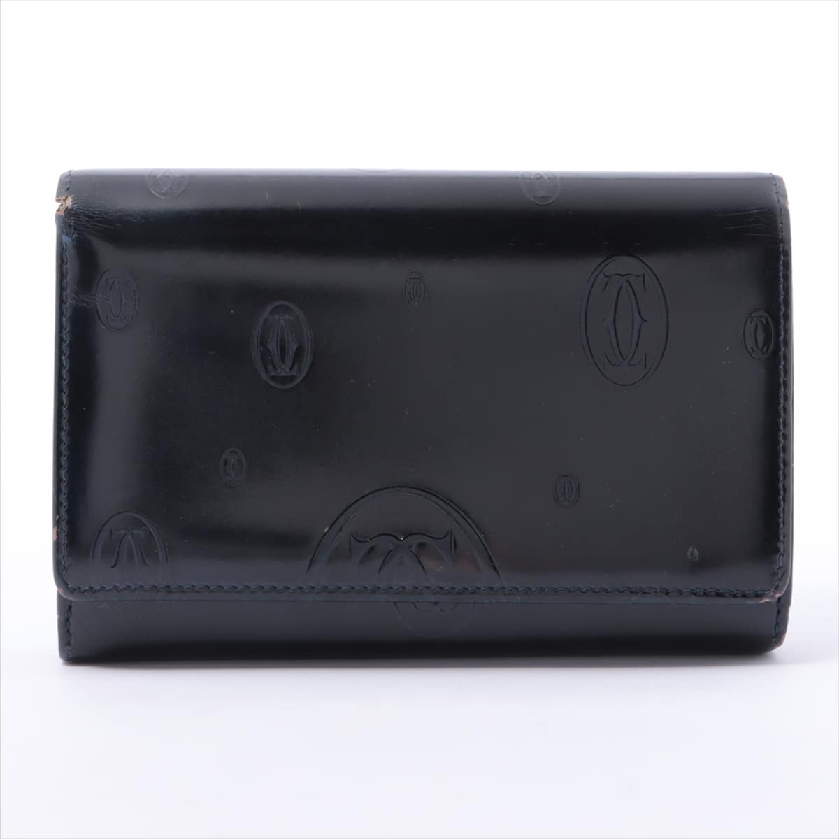Cartier Happy Birthday Patent leather Wallet Black