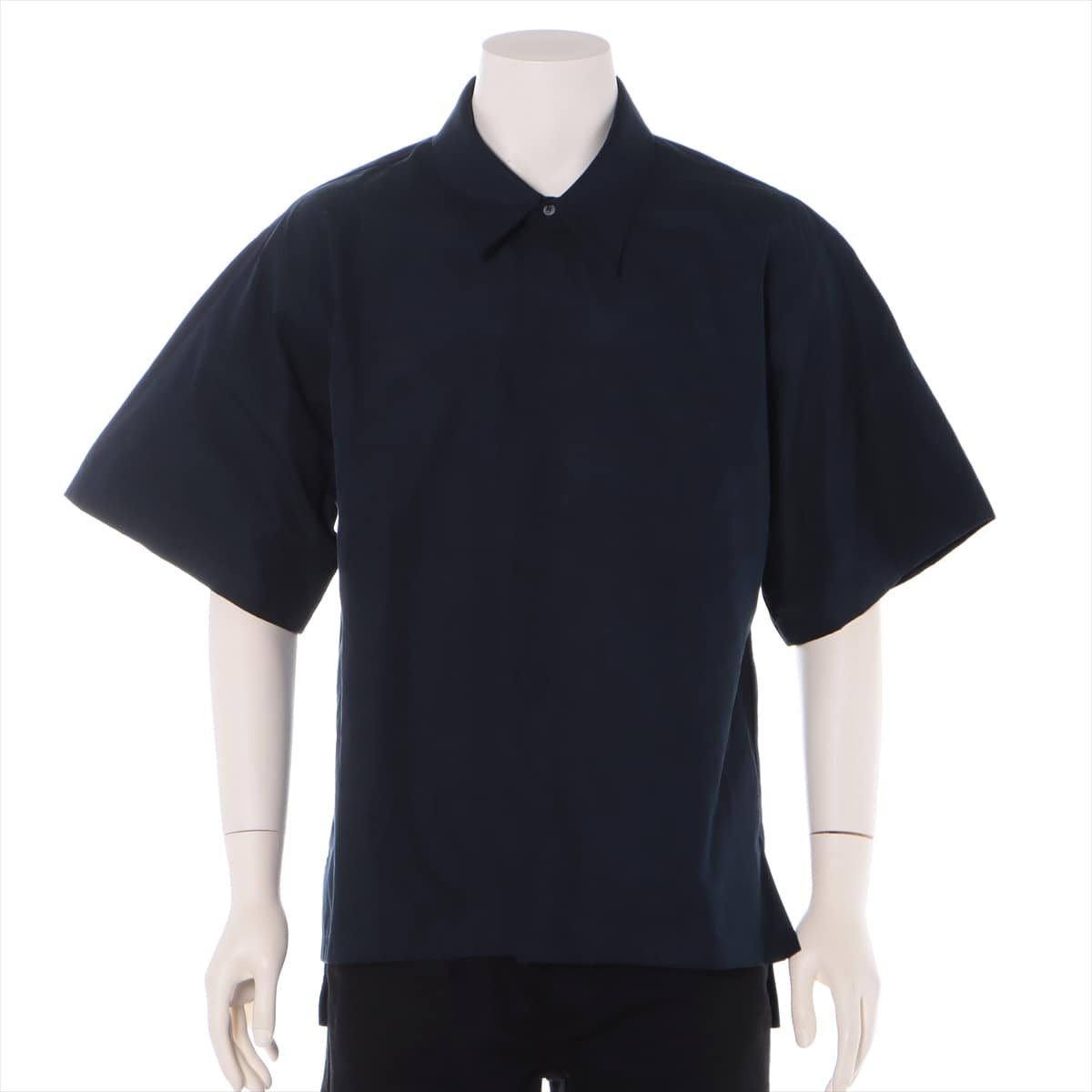 Maison Margiela 20 years Cotton Shirt M Men's Navy blue  Short sleeves