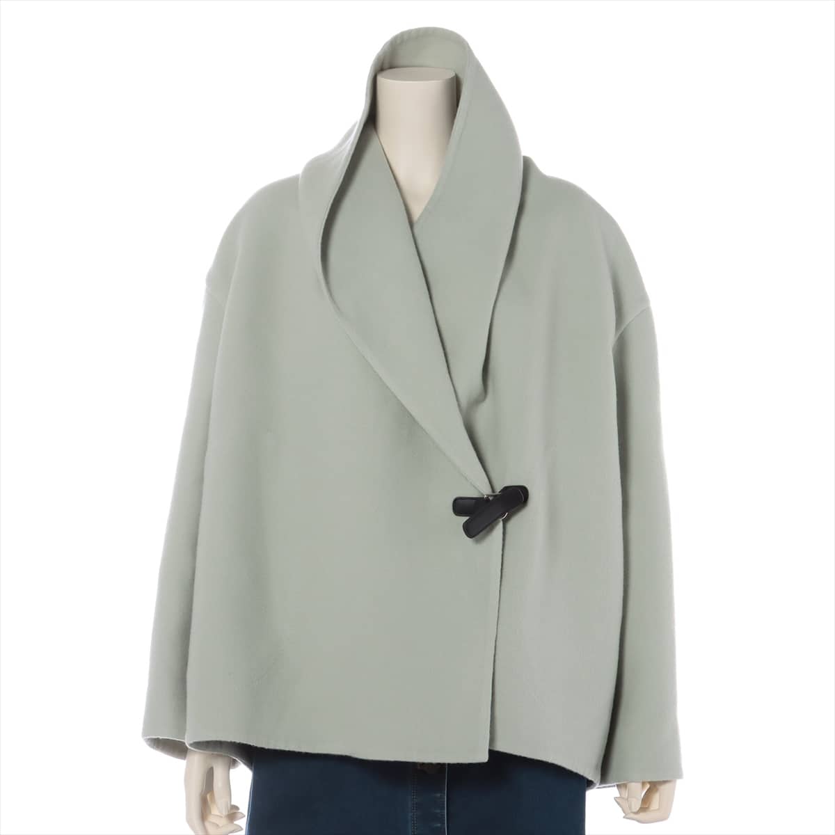 Hermès Cashmere Half coat 34 Ladies' Mint